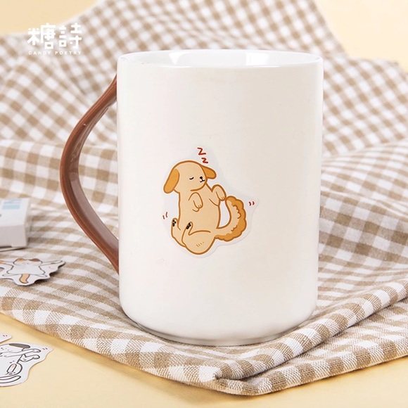 Daily Life Of Cartoonish Cats and Dogs, 45 Deco Stickers, Comes In a Box - Picture 8 of 9